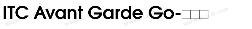 ITC Avant Garde Go字体转换